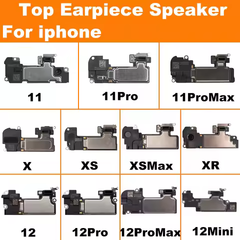 1pcs Earpiece For iPhone 12 11 Pro XS Max Mini X XR Top Inner Ear Sound Speaker Headset Flex Cable R