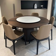 Slate Modern Simple Round Table Nordic Household Italian Dining Table Round Combination Dining Table