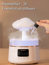 Humidifiers For Bedroom, 3L Top Fill Cool Mist Humidifiers For Nursery & Plants, 3-IN-1 Quiet Air Hu