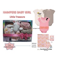 Baby GIRL HAMPERS / BABY GIRL JUMPER + LUVENA FORTUNA BLANKET / LITTLE TREASURE JUMPER / BABY GIRL C