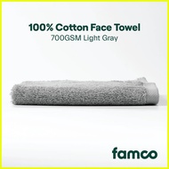 ✑ ● ◹ Famco 100% Cotton Face Towel, 700gsm, 35x35cm Luxury Soft, Highly Absorbent