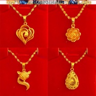 916 gold necklace female 916 real gold pendant clavicle chain gift jewelry in stock