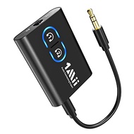 1Mii Bluetooth トランスミッター レシーバー 一台二役 ブルートゥース 低遅延Bluetooth5.2 送信機 受信機 2台同時接続 aptX Adaptive/aptX LL/aptX