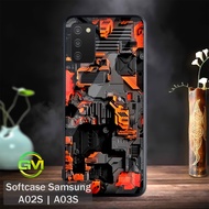 HP [GM02] Softcase Glossy Samsung A02S | A03S Protective Mica Case Green Market Abstract Silicone Ru