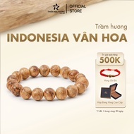 Vòng tay trầm hương đơn Indonesia Thiên Mộc Hương vòng trầm bình an may mắn trên 25 năm tích trầm