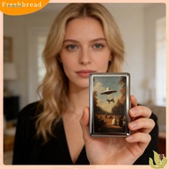 FRA  Retro Metal Card Case Easy Closure Wallet Vintage Style Slim Rfid Blocking Card Holder Wallet w