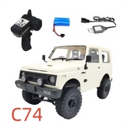 Rc Car Wpl C74 Jimny Warrior 1/10 4Wd Offroad Rock Crawler Berkualitas - WPL C74 Putih