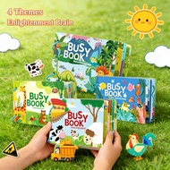 Educational Toy Book Kids Book Learning Activity Busy Books 4Themes for 1-4 Year Baby