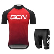 Summer Road Bike Cycling Jersey GCN Short Sleeve Bicycle Uniform Sports Wear Set Moisture Wicking Co