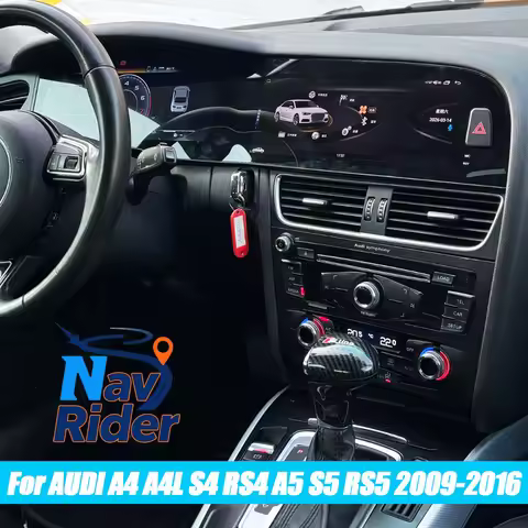12.3+10.25" Dual Screen HeadUnit For Audi A4 A5 A4L S5 B9 RS4 RS5 Q5 2009-2016 Car Android Multimedi