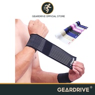 GEARDRIVE Compression Wrist Brace Fitness Wraps Elastic Support For Pain Relief And Promotes Healing Adjustable Protective Wrap Guard