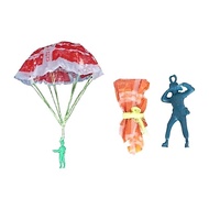 🇹🇭 12PCS MAINAN PAYUNG TERJUN ASKAR PAYUNG TERJUN ARMY PARACHUTE