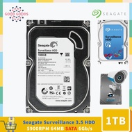 Seagate Surveillance HDD ST1000VX001 1TB 64MB Cache SATA 6.0Gb/s 3.5" Internal Hard Drive Bare Drive