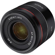 【酷BEE】 Samyang AF 45mm F1.8 SONY FE 用 定焦鏡頭 全幅 三陽 大光圈 正成公司貨