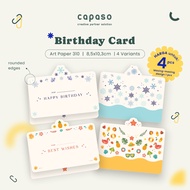 Birthday Card Best Wishes Card/ Seasonal Theme Aesthetic Birthday Greeting Card