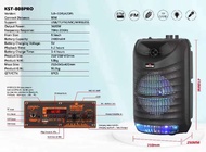 Kingster KST-808 PRO 8.5inches Portable Wireless Speaker 3600w Rechargeable Speaker