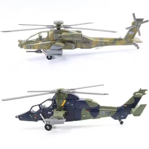 1/72 Scale Aircraft AH-64 Apache Attack Helicopter Model ec-665 DIY Assembly Kit Building Blocks Air