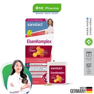 Sanotact EisenKomplex Blood Supplement Iron Supplement, Prevents Iron Deficiency Anemia 100 Tablets