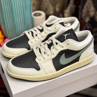 2025新品纯原AJ1反转黑绿熊猫低帮复古情侣休闲校园风运动板鞋Pure original AJ1 reverse black green panda low retro20251110