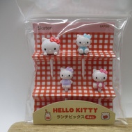 SANRIO Hello Kitty  Food Picks 4cs For Lunch Box Bento Skater 3D