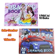 A4 Vision lite drawing book 1 pack contains 10 books - A4 vision drawing book