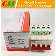 Circuit Breaker MCB DC 4P 1000V 16A BA49-63
