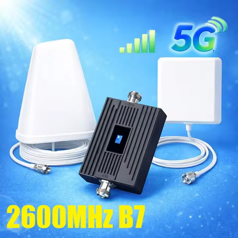 HWATEL B7 Band 7 N7 2600 2600MHZ LTE 5G 4G LTE+ Cellular Signal Amplifier Repeater 4G Signal Booster