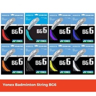 MY Tali Badminton YONEX BG5 MATCH RACKET STRING BG6 SUNRISE Badminton Raket Tension Racquet Tali Bad