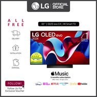 [NEW] LG OLED65C4PSA OLED 65'' evo C4  4K Smart TV  Free Wall Mount Installation worth up to $200 + Free Delivery + Free Gifts