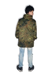 德軍黑森林迷彩長版外套