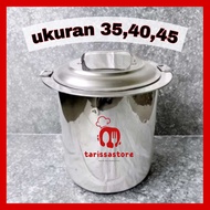 dandang mie ayam stainlis sekat permanen ukuran besar 354045