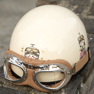 หมวกกันน็อคเด็ก HBA Vintage Electric Vehicle สำหรับเด็กและทารก ช่วงฤดูร้อนและฤดูหนาว ป้องกันความปลอด