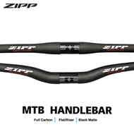 Zipp MTB Handlebar Flat/Riser carbon fiber Handlebar 31.8*600-760mm Black matte  Bike Accessories