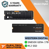 Flexi Tech WD SSD BLACK SN850X with Heatsink / without Heatsink NVME M.2 PCIE Internal SSD 1TB