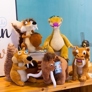 Ice Age Sloth, Kangaroo, Mammoth, Squirrel, Tiger - Ice Age Plush Toys (LA) 14U9