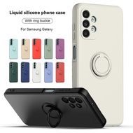 With Ring Holder Phone Case For Samsung Galaxy  A72 A73 A52 A53 A54 A33 A24 TPU Soft Back Cover