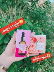 Angel pink soap and chaba habu herbal  serum 💗မိန်းမကိုယ် အားေကာင်းေဆး သန့်ေဆး