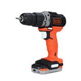 สว่านกระแทกไร้สาย (พร้อมแบตเตอรี่) BLACK&amp;DECKER BDCHD12US1-B1 12 โวลต์