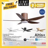 Crestar Altis Ceiling Fan with LED Light + Remote Control 5  Blade 48"/54"