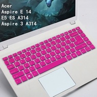 Acer Aspire 3 A314-32 A314- 31 A314-21 E 14 E5 ES A314 Laptop Keyboard Protector 14" Keyboard Cover Silicone, Keyboard P