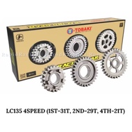 LC135 4SPEED LC135 GEAR BOX RACING 1ST(31T) 2ND(29T) 4TH(20T) 1ST(31T) 2ND(29T) 4TH(21T) GEAR BOX RA