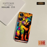 Latest Realme C55hp - Fashion CATS - Casing Realme C55hp - Pro Camera Softcase - Silicone Realme C55