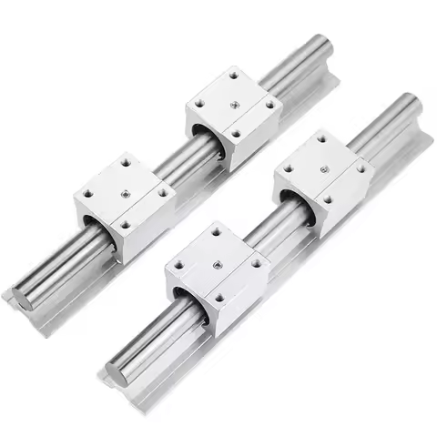 2PC SBR12 SBR16 SBR20 Linear Guide Rail 300 400 500 600 700 800 1000mm Fully Support Rail + 4PC SBR1