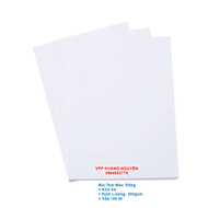 Giấy Bìa Thái Màu Trắng Khổ A4 Định Lượng 200gsm Xấp 100 Tờ