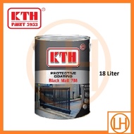 KTH Black Matt Paint - 786 - 18 Liter - Cat Hitam Mati