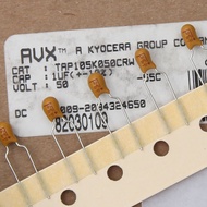 0.22 uf0.33 uf0.47 uf0.68 uf1uf4.7 uf 35V50V American AVX Tantalum Capacitor Polarity