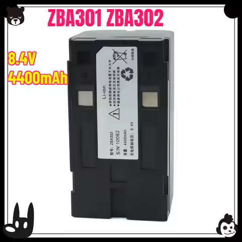 8.4V 4400mAh Li-ion Battery ZBA301 ZBA302 for Geomax ZT30/20/20PRR/10PRO Series Total Station