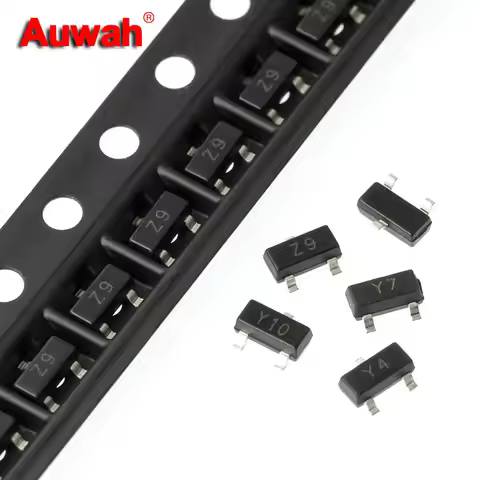50pcs/lot SOT-23 SMD Zener Diode 5.1V 5.6V 6.2V 6.8V 7.5V 8.2V 9.1V 10V 11V 12V 13V 15V 16V 18V 20V 