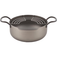 Directly from Japan Yoshikawa SJ2234 Tempura Pot, 8.7 inches (22 cm), Gas Stove and Induction Compat
