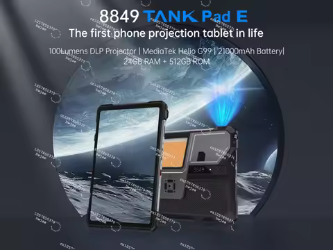 8849 Tablet 4G IP69K 10.95'' Projector Tablet PC 12+512GB 21000mAh 32MP+50MP Camping Light Android 1